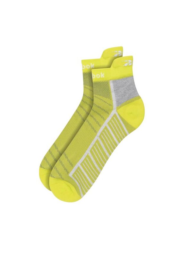 Reebok Skarpety Niskie Męskie FLOAT RUN U ANK SOCK HE2423 Żółty. Kolor: żółty. Materiał: materiał