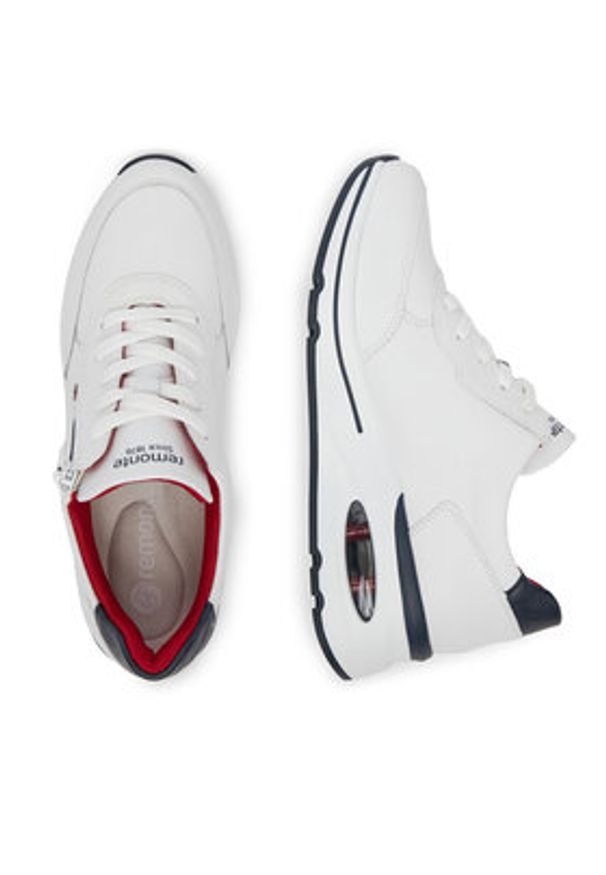 Remonte Sneakersy D2H00-80 Biały. Kolor: biały. Materiał: materiał, syntetyk