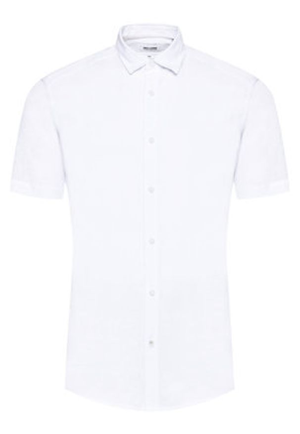 Only & Sons Koszula Caiden 22009885 Biały Slim Fit. Kolor: biały. Materiał: bawełna, len