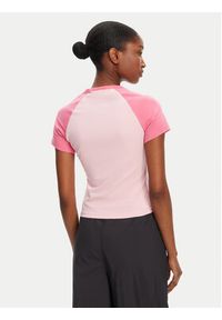 Juicy Couture T-Shirt Contrast JCWCT125307 Różowy Slim Fit. Kolor: różowy. Materiał: bawełna #3