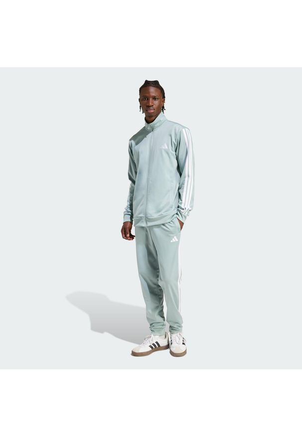 Adidas - Dres Dayready. Kolor: zielony. Materiał: dresówka. Sport: fitness