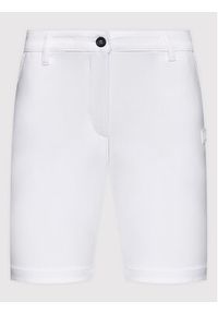 EA7 Emporio Armani Szorty materiałowe 3LTS01 TN6RZ 1100 Biały Regular Fit. Kolor: biały. Materiał: syntetyk