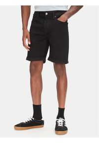 Jack & Jones - Jack&Jones Szorty jeansowe Rick 12269497 Czarny Regular Fit. Kolor: czarny. Materiał: bawełna