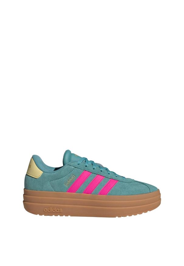 Adidas - Buty VL Court Bold. Kolor: pomarańczowy, niebieski, wielokolorowy, żółty. Obcas: na platformie. Sport: turystyka piesza