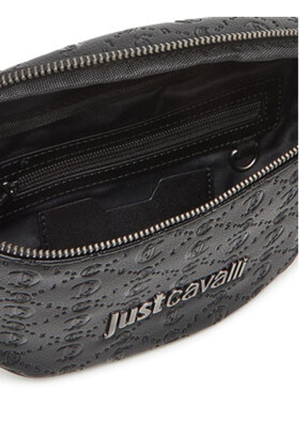 Just Cavalli Saszetka nerka 78QA4B31 ZSB84 Czarny. Kolor: czarny. Materiał: skóra