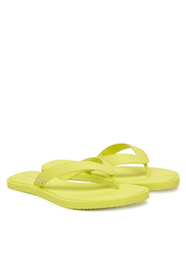 TOMMY HILFIGER - Tommy Hilfiger Japonki Th Scandi Premium Summer Sandal FW0FW09206 Żółty. Kolor: żółty. Materiał: syntetyk