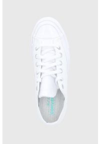 Converse Tenisówki skórzane damskie kolor biały. Nosek buta: okrągły. Zapięcie: sznurówki. Kolor: biały. Materiał: skóra #2