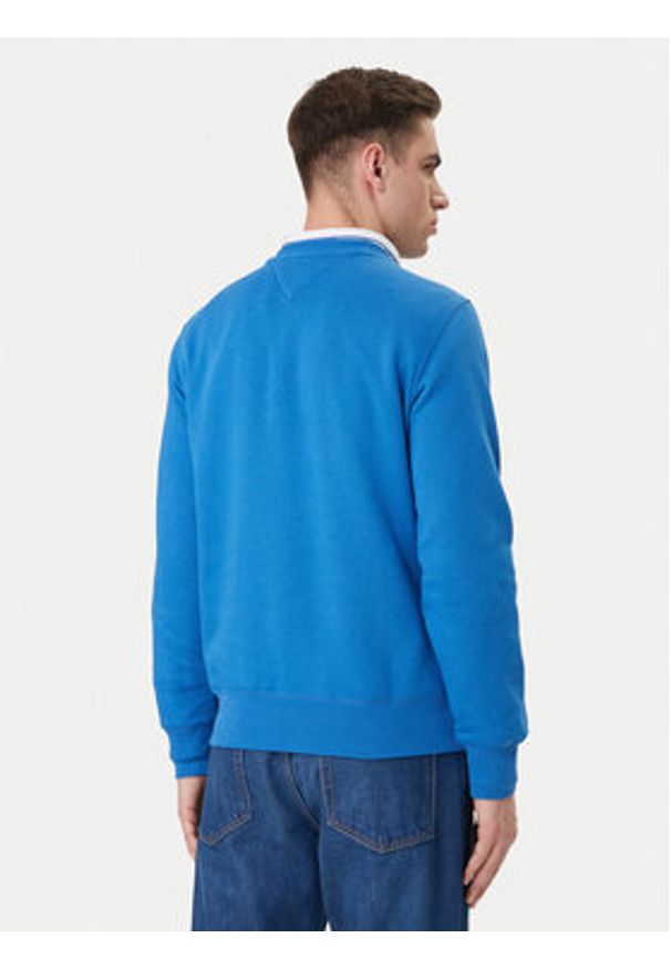 TOMMY HILFIGER - Tommy Hilfiger Bluza Logo MW0MW11596 Niebieski Regular Fit. Kolor: niebieski. Materiał: syntetyk