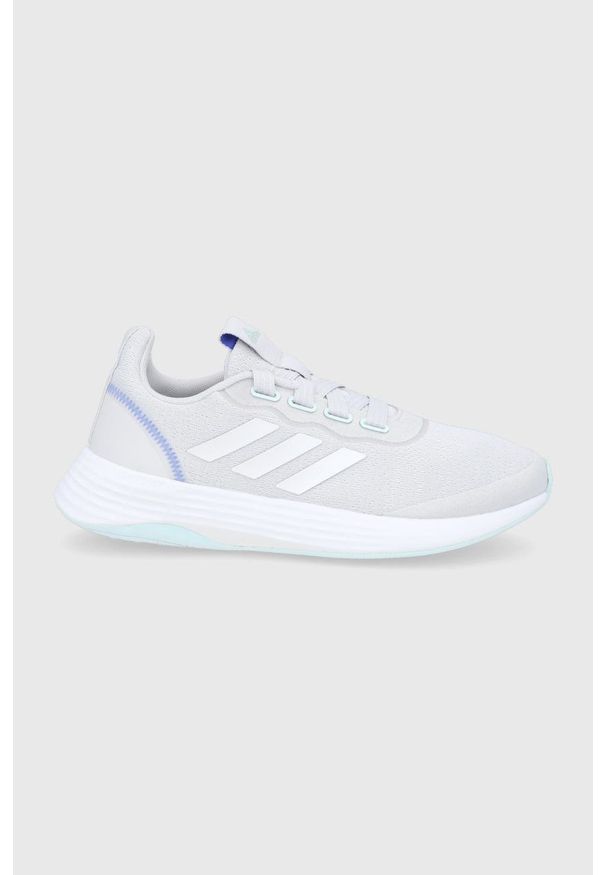 Adidas - adidas Buty Q46322 kolor szary. Nosek buta: okrągły. Zapięcie: sznurówki. Kolor: szary. Materiał: materiał