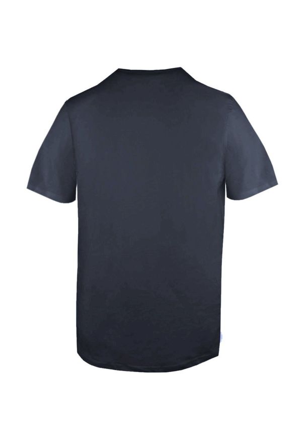 Koszulka Męska (T-Shirt) - Pako Jeans - Granatowa, Dekolt V-Neck (Serek). Okazja: na co dzień. Kolor: niebieski. Materiał: bawełna. Styl: casual