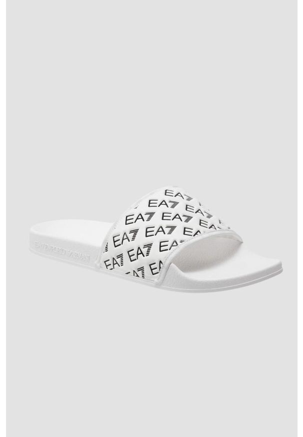 EA7 Emporio Armani - EA7 EMPORIO ARMANI Białe klapki, Rozmiar 37. Kolor: biały