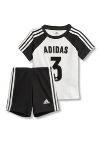 Komplet dziecięcy Adidas I Sport Sum Set bawełniany Koszulka + spodenki. Kolor: czarny. Materiał: bawełna