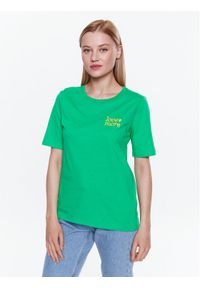 b.young T-Shirt 20813337 Zielony Regular Fit. Kolor: zielony. Materiał: bawełna #1
