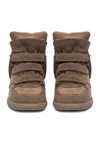 Badura Sneakersy EO-IVI-LT1885-2N Brązowy. Kolor: brązowy. Materiał: zamsz, skóra #5