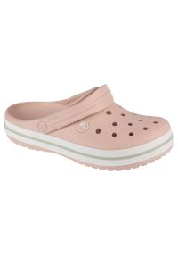 Klapki Crocs Crocband 11016-6UR różowe. Okazja: na co dzień. Kolor: różowy. Materiał: materiał. Styl: casual, klasyczny