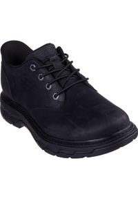 skechers - Buty sportowe męskie Skechers Lockett Gustav. Kolor: czarny. Materiał: skóra, materiał. Sport: fitness #1