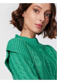 Brave Soul Sweter LK-248MAGGIE Zielony Regular Fit. Kolor: zielony. Materiał: syntetyk