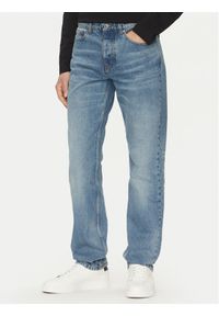 AMI PARIS Jeansy HTR001.DE0046 Niebieski Classic Fit. Kolor: niebieski
