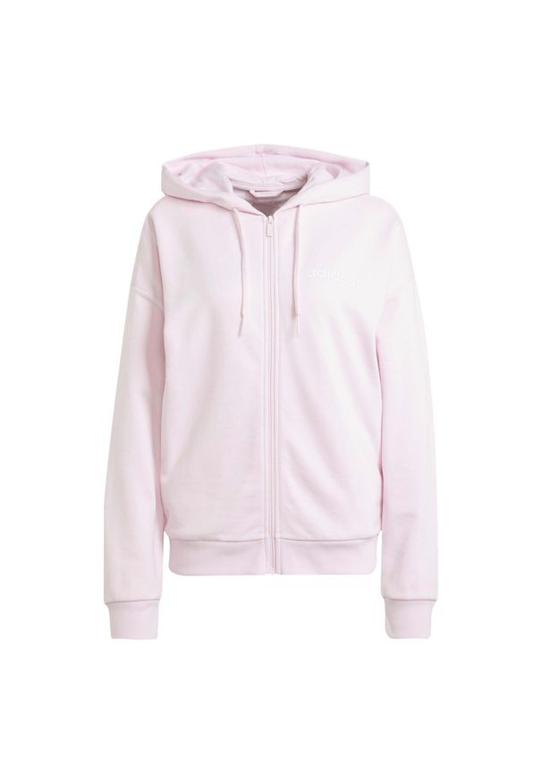 Bluza Adidas Sport W Lin Ft Fz Hd Damskie. Kolor: różowy. Sport: bieganie
