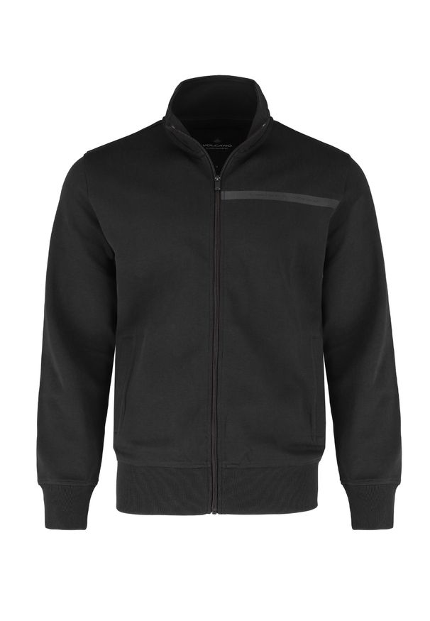 Volcano - Bluza ze stójką B-LUNOS. Typ kołnierza: kołnierzyk stójkowy. Kolekcja: plus size. Materiał: wiskoza, dzianina, poliester, materiał, bawełna, elastan. Wzór: gładki. Styl: klasyczny, sportowy, elegancki
