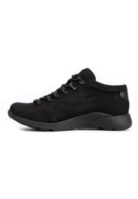 ButBal Damskie buty trekkingowe 674BB czarne. Kolor: czarny. Materiał: materiał, tworzywo sztuczne, skóra. Obcas: na platformie. Styl: sportowy #4
