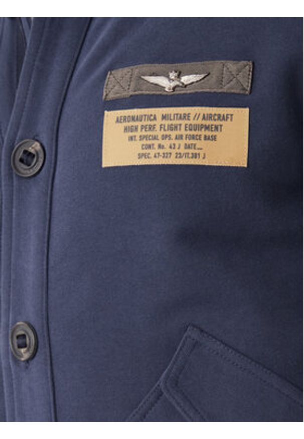 Aeronautica Militare Bluza 252FE2072UF00669 Granatowy Regular Fit. Kolor: niebieski. Materiał: bawełna