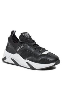 Guess Sneakersy Geniver2 FLPGE2 FAB12 Czarny. Kolor: czarny. Materiał: materiał