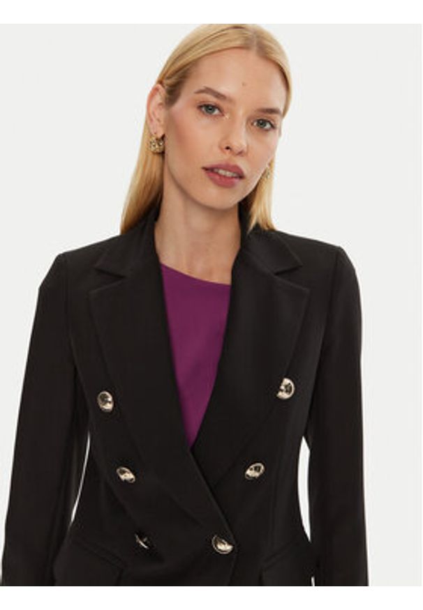 Maryley Marynarka 24IB139/43NE Czarny Regular Fit. Kolor: czarny. Materiał: syntetyk