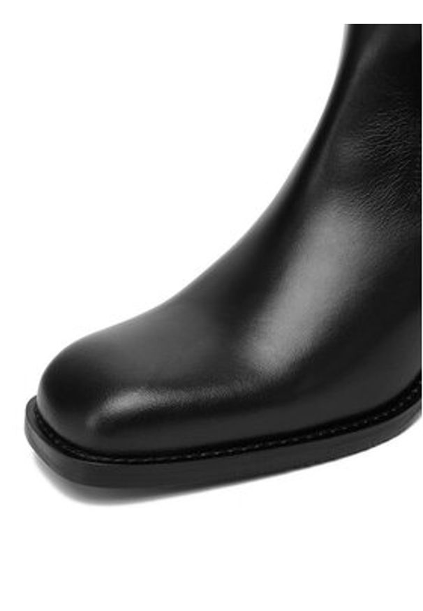 Gino Rossi Botki EO-KHAIR-9801 Czarny. Kolor: czarny. Materiał: skóra