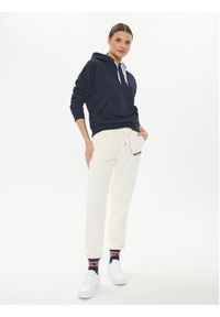 Tommy Jeans Bluza Logo Drawcord DW0DW17794 Granatowy Boxy Fit. Kolor: niebieski. Materiał: bawełna #4