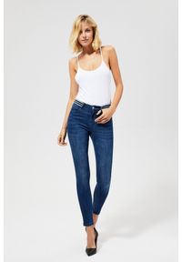 MOODO - Jeansy typu skinny. Materiał: jeans. Długość: długie. Wzór: gładki #1