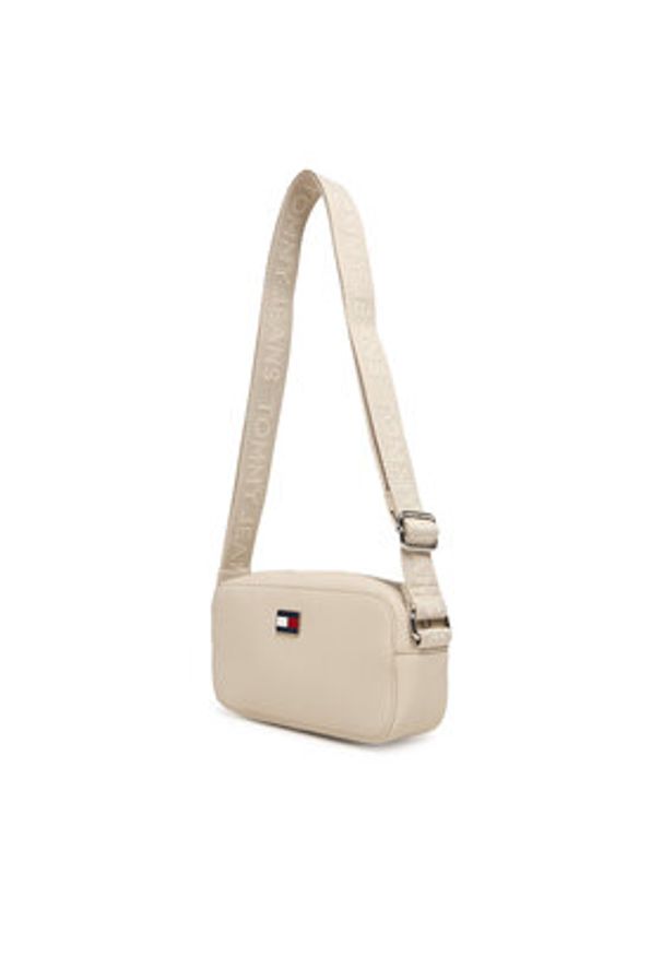 Tommy Jeans Torebka Tjw Daily Elevated Camera Bag AW0AW18065 Beżowy. Kolor: beżowy. Materiał: skórzane