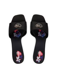 Love Moschino - LOVE MOSCHINO Klapki JA28215G0OJO0000 Czarny. Kolor: czarny. Materiał: materiał #4