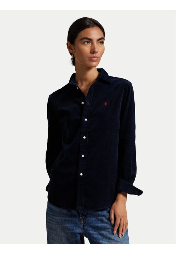 Polo Ralph Lauren Koszula 211A93203008 Granatowy Regular Fit. Typ kołnierza: polo. Kolor: niebieski. Materiał: bawełna