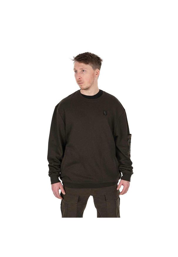 FOX - Bluza Wędkarska Crewneck Fox Lw Khaki Pullover. Kolor: wielokolorowy