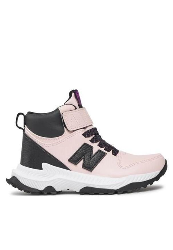 Buty do chodzenia dla dzieci New Balance PT800TP3. Kolor: różowy. Materiał: materiał, skóra, syntetyk. Szerokość cholewki: normalna. Sport: turystyka piesza
