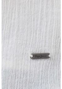 Pepe Jeans top bawełniany Beni kolor biały. Kolor: biały. Materiał: bawełna. Długość rękawa: na ramiączkach. Wzór: haft #5