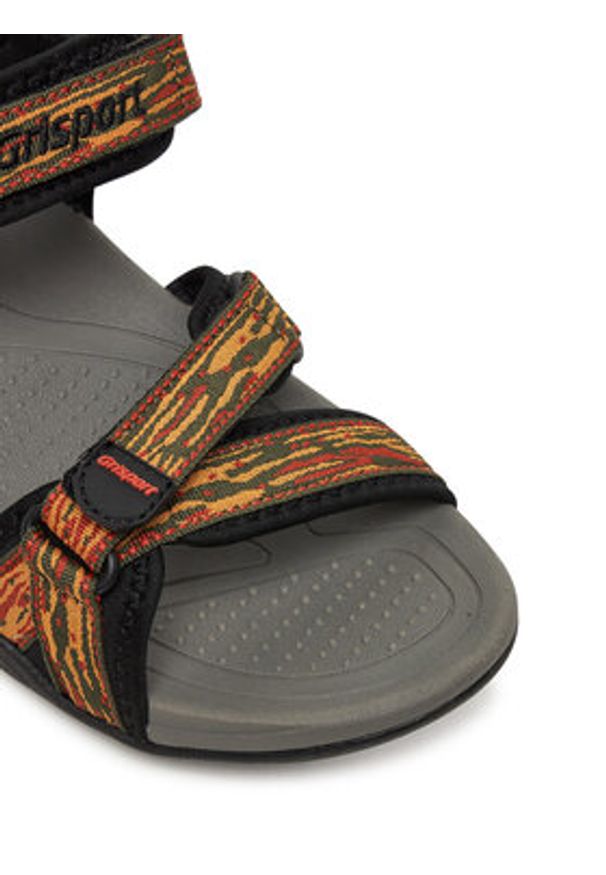 Grisport Sandały GR-25-34-9025L Kolorowy. Materiał: materiał. Wzór: kolorowy