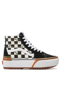 Vans Sneakersy Sk8-Hi Stacked VN0A4BTWVLV1 Czarny. Kolor: czarny. Materiał: zamsz, skóra. Model: Vans SK8
