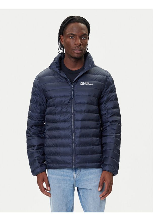 Jack Wolfskin Kurtka puchowa Pilvi Down 1207701 Granatowy Regular Fit. Kolor: niebieski. Materiał: syntetyk