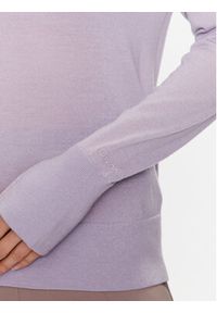 Calvin Klein Sweter K20K205777 Fioletowy Regular Fit. Kolor: fioletowy. Materiał: wełna #2