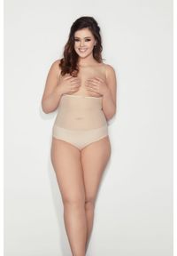 Body wysmuklające MITEX GLAM BODY beż. Kolor: beżowy. Materiał: elastan, poliamid, dzianina #1