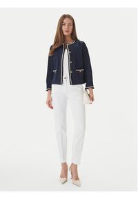 Luisa Spagnoli Marynarka Vario 542793 Granatowy Regular Fit. Kolor: niebieski. Materiał: bawełna #4