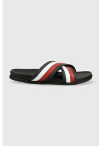 TOMMY HILFIGER - Tommy Hilfiger klapki męskie kolor czarny. Kolor: czarny. Materiał: guma #1
