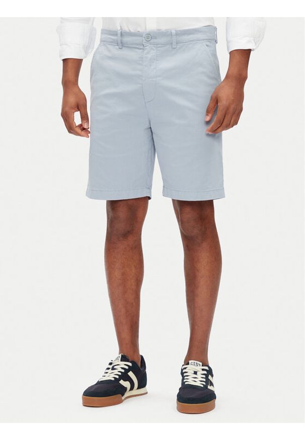 Pepe Jeans Szorty materiałowe PM801181 Błękitny Regular Fit. Kolor: niebieski. Materiał: bawełna