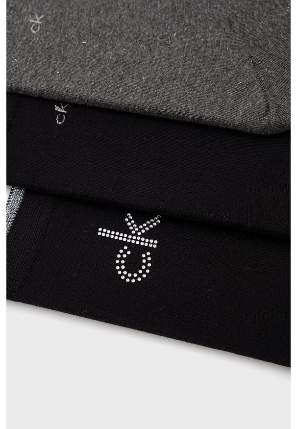 Calvin Klein - Skarpetki (3-pack). Kolor: szary