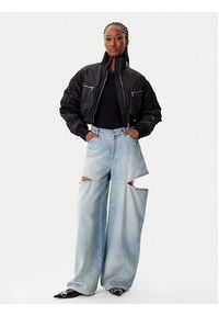 Pinko - PINKO Kurtka bomber 105339 A2OI Czarny Regular Fit. Kolor: czarny. Materiał: syntetyk #6