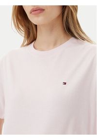 TOMMY HILFIGER - Tommy Hilfiger T-Shirt UW0UW05763 Różowy Regular Fit. Kolor: różowy. Materiał: bawełna