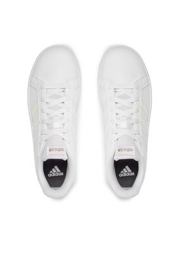 Adidas - adidas Sneakersy Grand Court Lifestyle Lace Tennis Shoes GY2326 Biały. Kolor: biały. Materiał: syntetyk