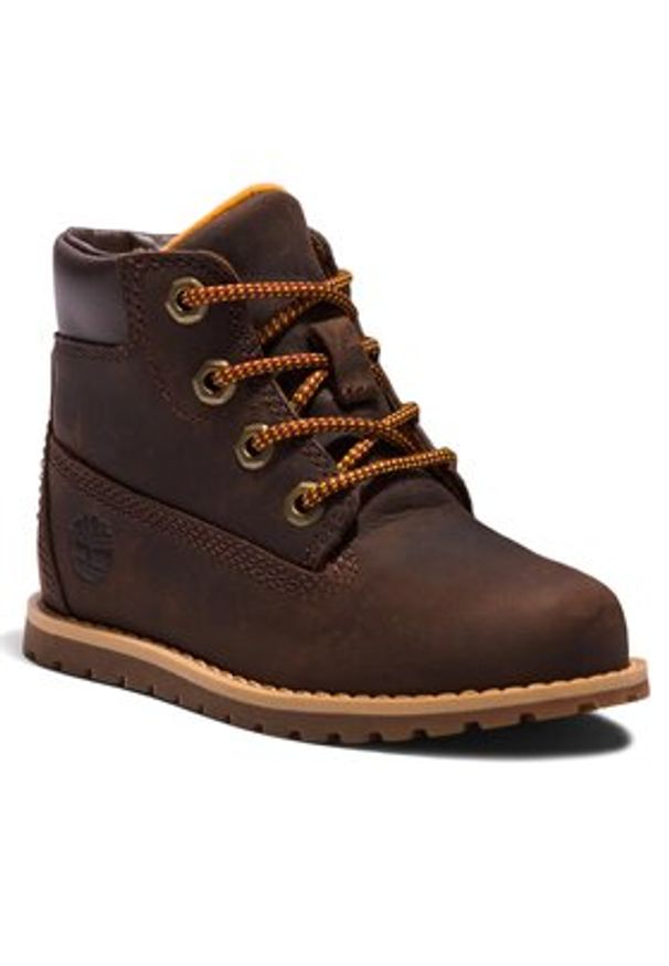 Timberland Trzewiki Pokey Pine 6In Boot With TB0A2NC39311 Brązowy. Kolor: brązowy. Materiał: skóra